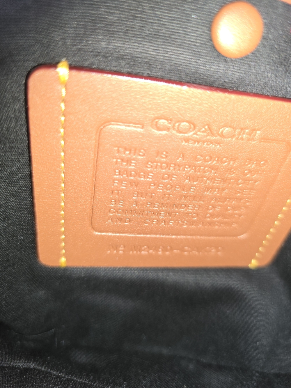 Coach Black Leather Crossbody Bag with Dino Sketch - Picture 8 of 12